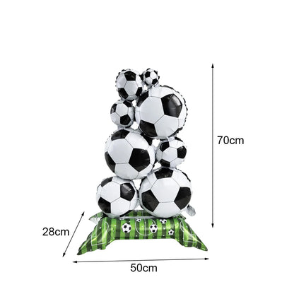 Balão de Copa do Mundo e Troféu Futebol Gigante Em Folha Para Decoração De Festa