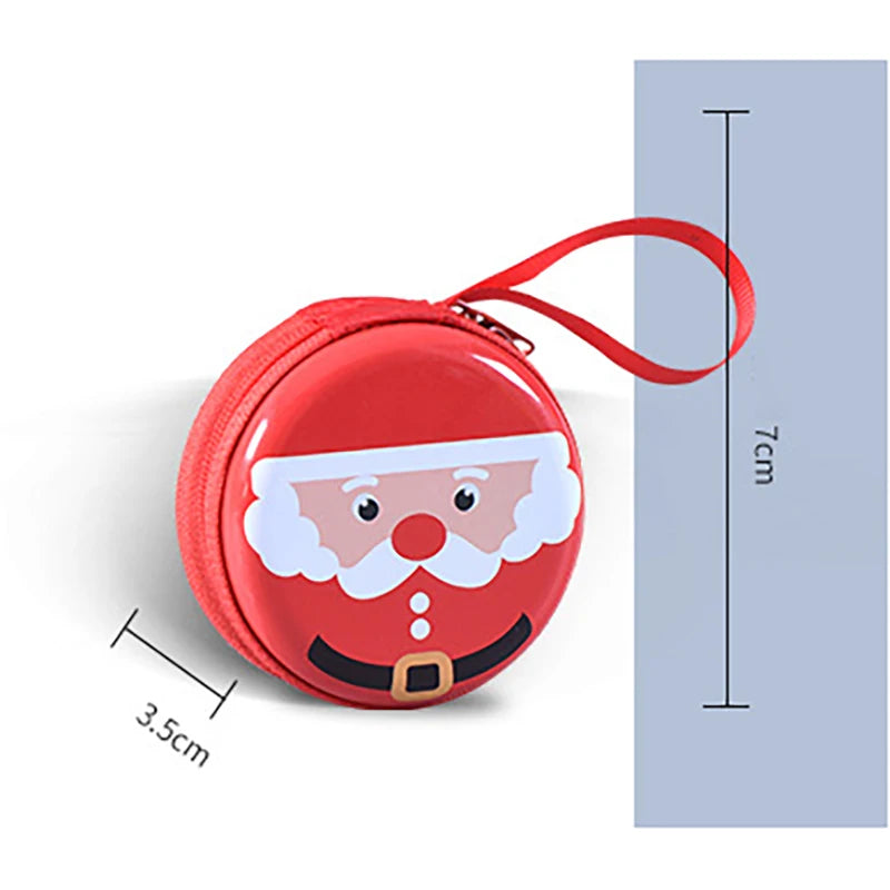 Porta-Moedas de Natal, Caixa de Lata, Recipientes de Armazenamento e Mini Lata Decorativa Natalina