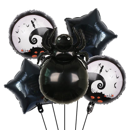 Decoração de balões de Halloween | Decoração de balão de aranha de abóbora Halloween