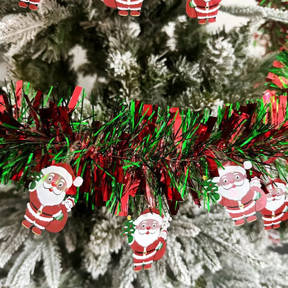 Guirlanda de Natal, serpentinas de Natal, enfeites, guirlanda de Natal, guirlanda corrimão