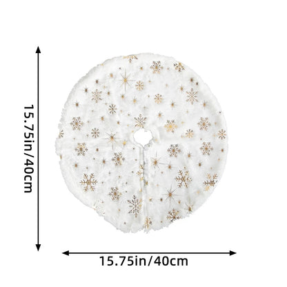 1 Peças Mini Saia para Árvore de Natal Tapete Macio para Árvore de Natal para Decoração