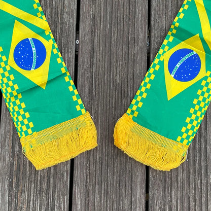 Cachecol esportivo de futebol para a euro malha de futebol de Portugal, 145*18 cm