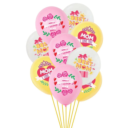 Balões de látex para o Dia das Mães, 10 balões de látex de 12 polegadas para decoração