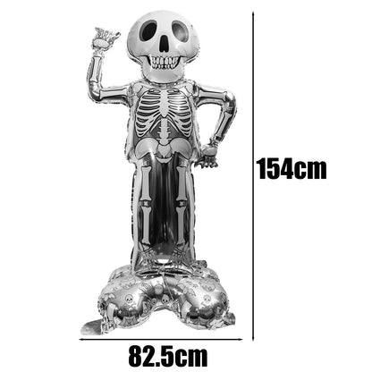 6 Pés Halloween inflável corpo caveira decoração ao ar livre inflável quintal corpo caveira