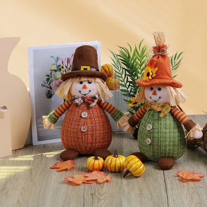 Espantalho Palha Sentado Decorativo Para Mesa Junino, Arraiá, Festa Junina 34cm*13.5 Pol.