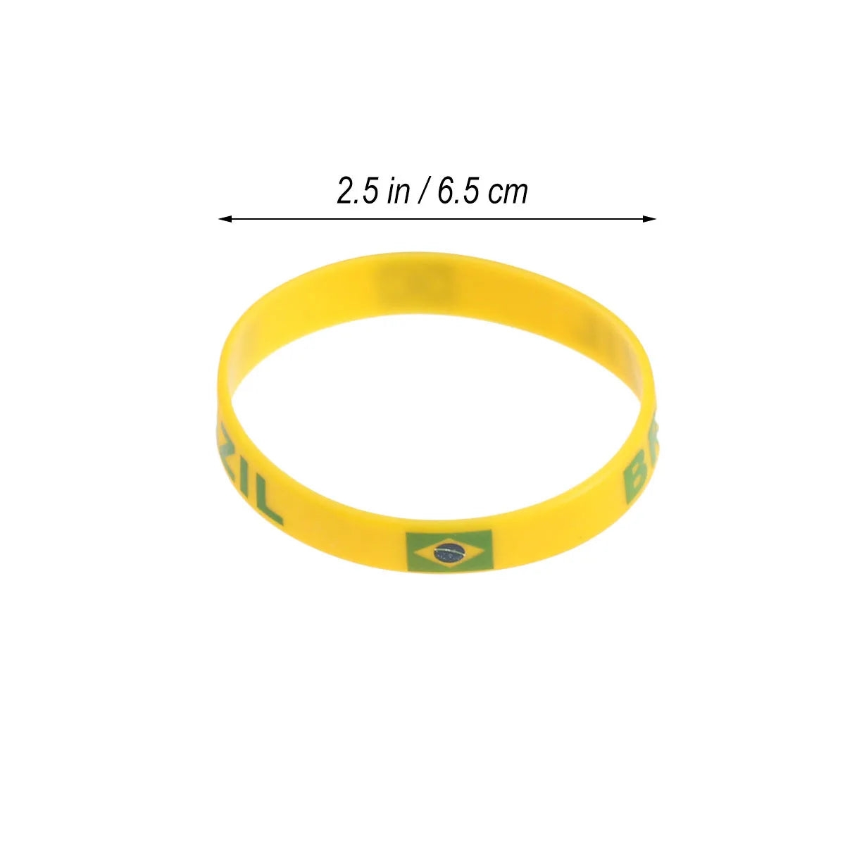 Pulseira de silicone com a do Brasil, 1 peças, nacional do Brasil, copa europeia, campo