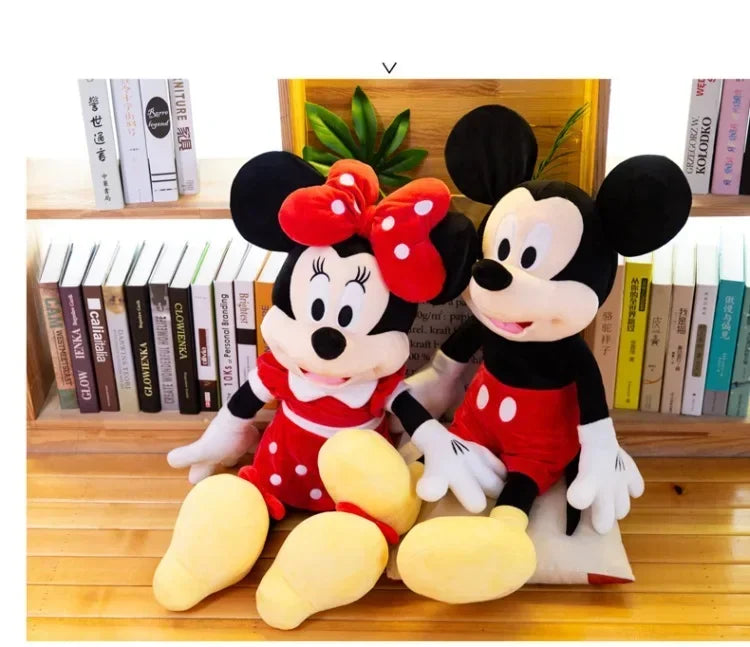 Mickey e Minnie Pelúcia Infantil Disney Mickey Mouse com Mecanismo de Luz