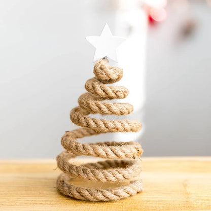 Bolinhas de Madeira para Árvore de Natal, Árvores de Natal Decorativas Estilo Nórdico Feitas de Contas Madeira