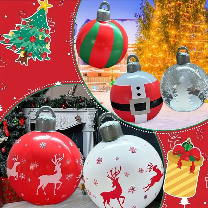 Bola de Natal Inflável, Inflável para Exterior, Bolas Infláveis Decoradas, Decoração e Infláveis