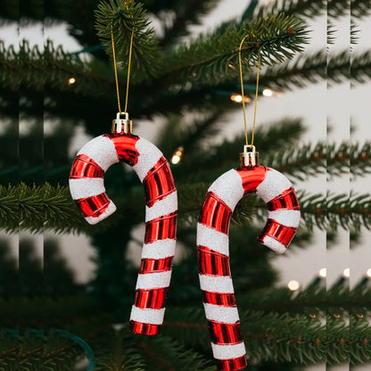 Bola de Pirulito 3 Peças Christmas Pendurado Ornamento Decorações Charme Pingentes