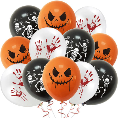Festas temáticas de Halloween, decoração, conjuntos de festa, balões assustadores