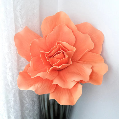 Decoração de flores de papel 3D de 40,6 cm para parede, flores de papel gigantes, flores