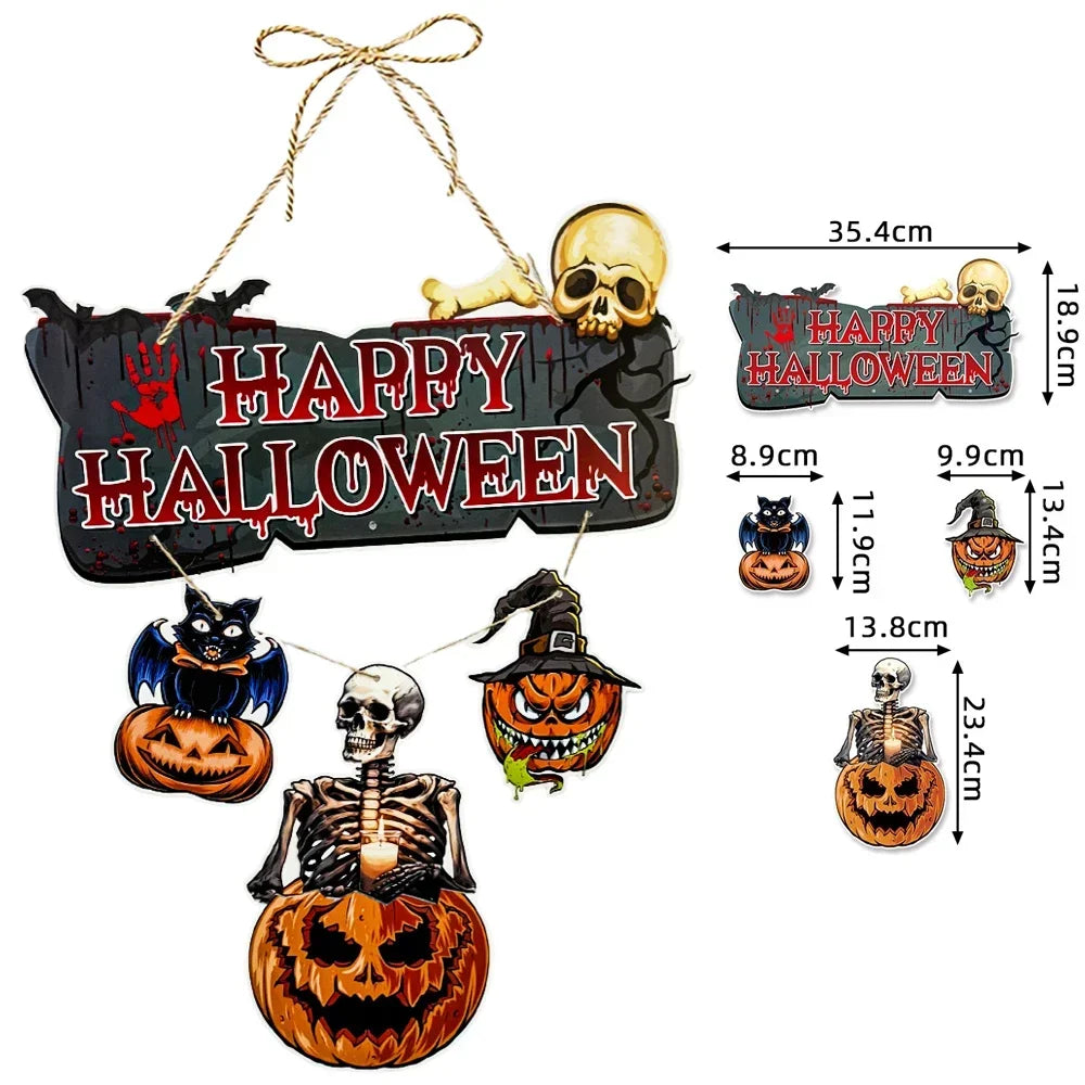 Decoração de Halloween - Conjunto de 1 peças de decoração Halloween castelo fantasma