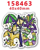 Plaquinha de Carnaval Decoração Plaquinhas De Carnaval Kit 10 Unidades P/enfeitar