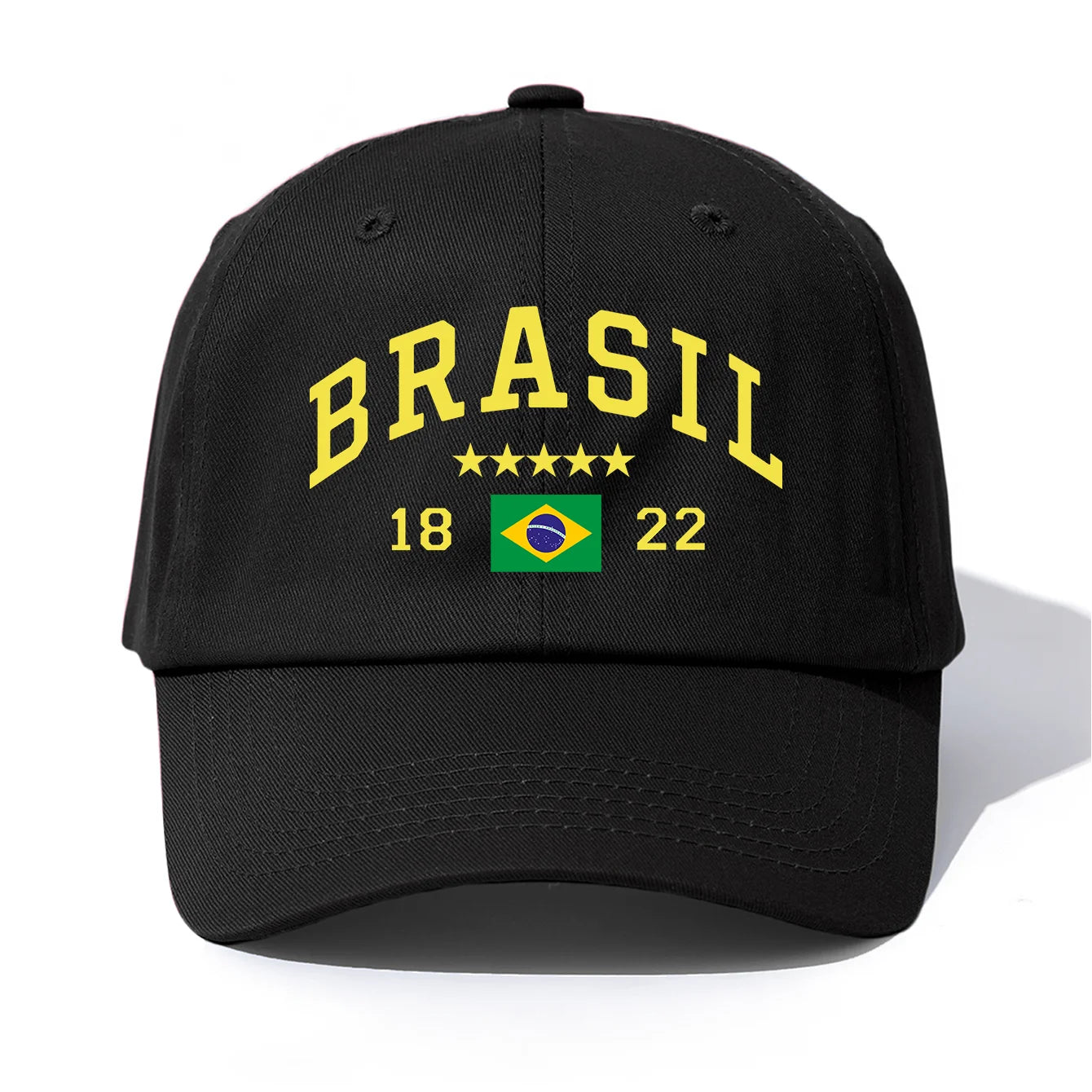 Boné Brasil com Bordado, Futebol, Unissex, Ajustável Obs.: Colorido