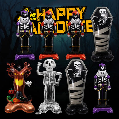 6 Pés Halloween inflável corpo caveira decoração ao ar livre inflável quintal corpo caveira