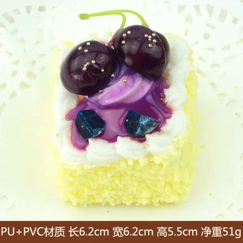 Bolo Fake 1 Peça realista modelo de cheesecake falso decoração de cozinha adereços