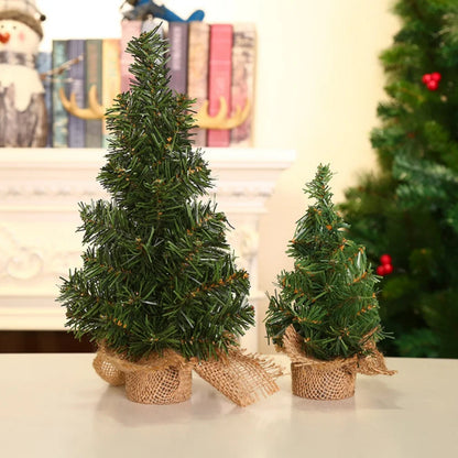 Mini árvore de Natal, árvore de Natal de mesa com luzes, pequena árvore de Natal