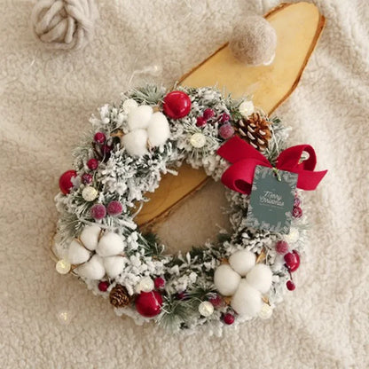 Guirlanda de outono de 50CM, elegante guirlanda de Natal champanhe dourado vermelho