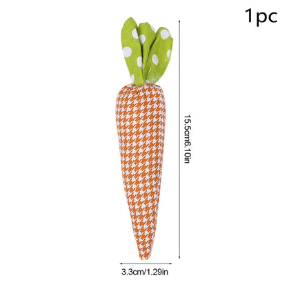 1/2 Peças de cenouras falsas, enfeite de cenoura artificial para decoração de Páscoa