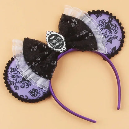 Tiaras Acessórios Disney Conjunto de 1 tiaras com orelhas rato para o Halloween, lantejoulas