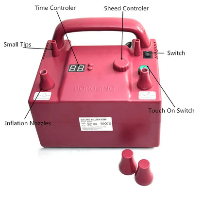 Inflador Bomba Compressor Elétrico De Encher Balão Bexiga