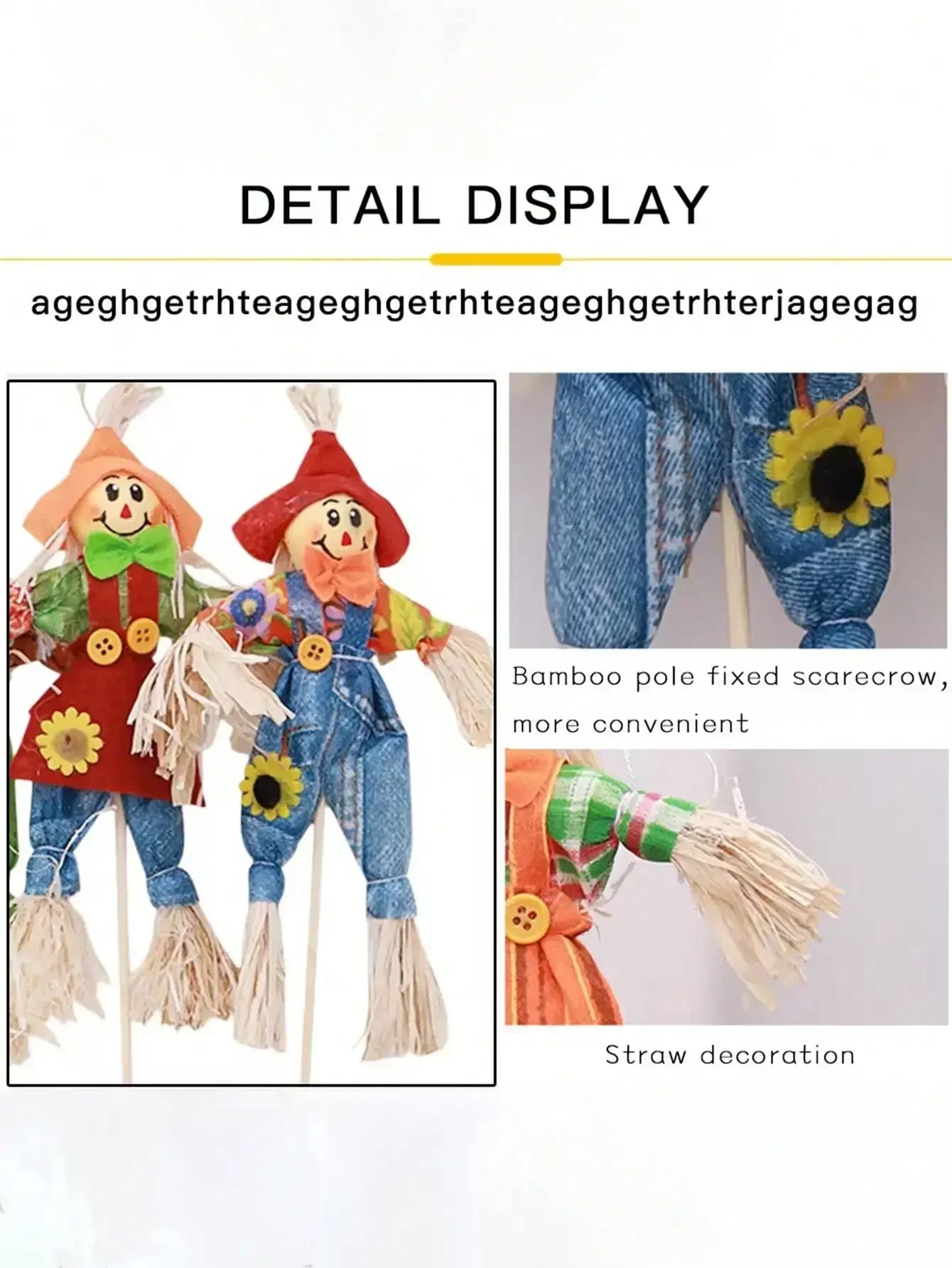 Mini Espantalho Boneco Espantalho Para Enfeite De Jardim De Festa Junina Boneco Festa