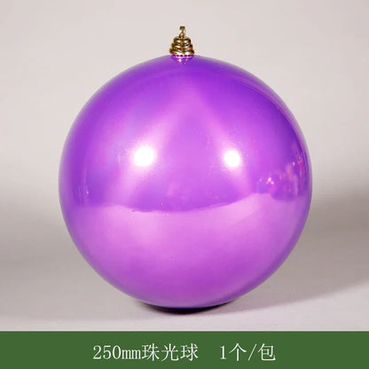 Bola de Natal Roxo 12 peças Bolas Violeta Lisa Natal Árvore Enfeite Árvore 250MM