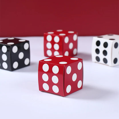 Caixas de presente com 12 peças de dados de 8 x 8 x 8 polegadas, decorações para festas