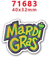 Plaquinha de Carnaval Decoração Plaquinhas De Carnaval Kit 10 Unidades P/enfeitar