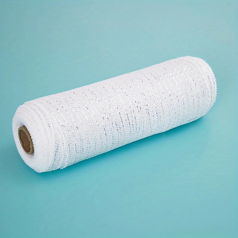 Decoração  malha 25,4 cm x 9 metros cada rolo, conjunto Robbin de malha metálica