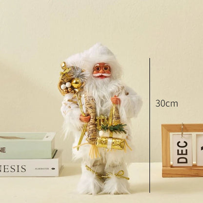 Boneco Papai Noel decoração de papai Noel em pé figura de papai Noel, 45cm
