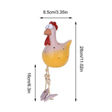 Carregar imagem no visualizador da galeria, Estátuas de Decoração de Cerca de Frango de Resina e Cerâmica Engraçadas
