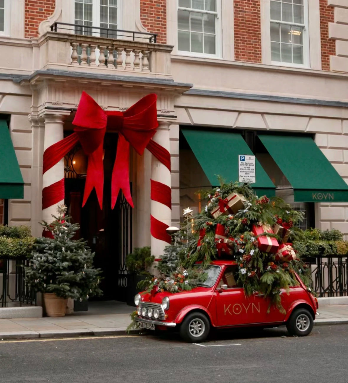 Laço gigante para inauguração