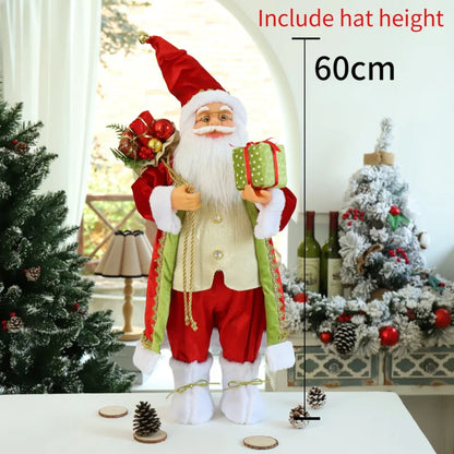 Papai Noel Papai Noel grande de 60cm, decoração de Feliz Natal para Lar, Feliz Ano Novo
