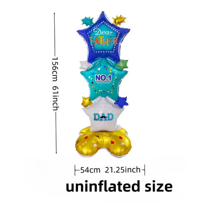 Balões grandes de pé para mamãe, balões gigantes de folha metálica autoportantes formato