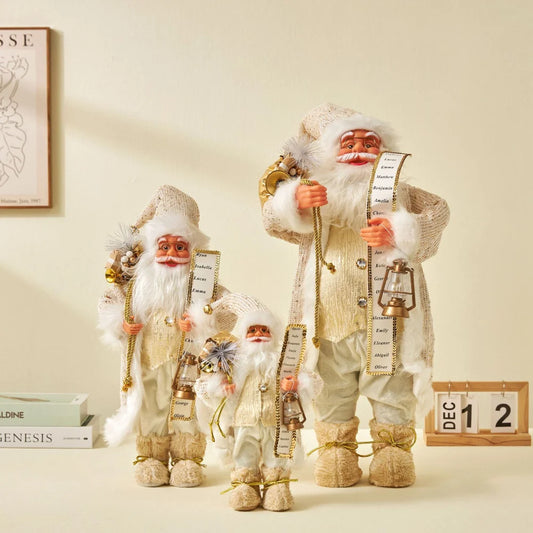 Boneco Papai Noel decoração de papai Noel em pé figura de papai Noel, 45cm