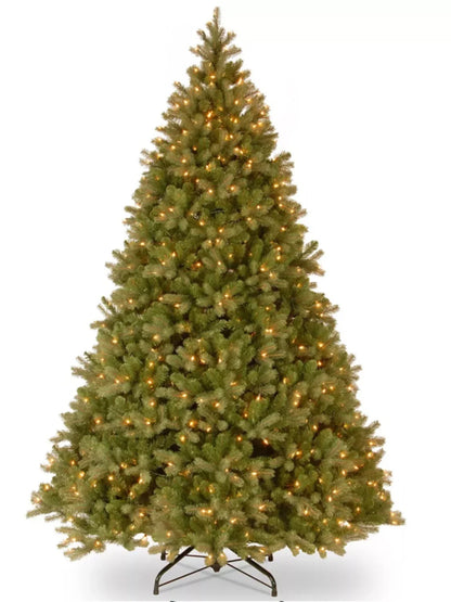 Árvore de Natal artificial PE e PVC, árvore de neve artificial com agulha intensiva suporte