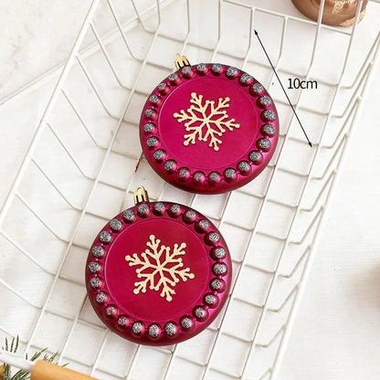 Kit enfeites coloridos árvore de Natal Pingentes De Enfeites De Natal De Plástico Decoração