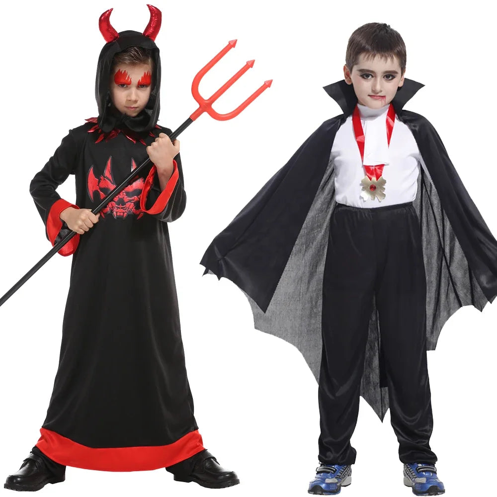 Assustador espetacular Criações Fantasia de vampiro de Halloween meninos