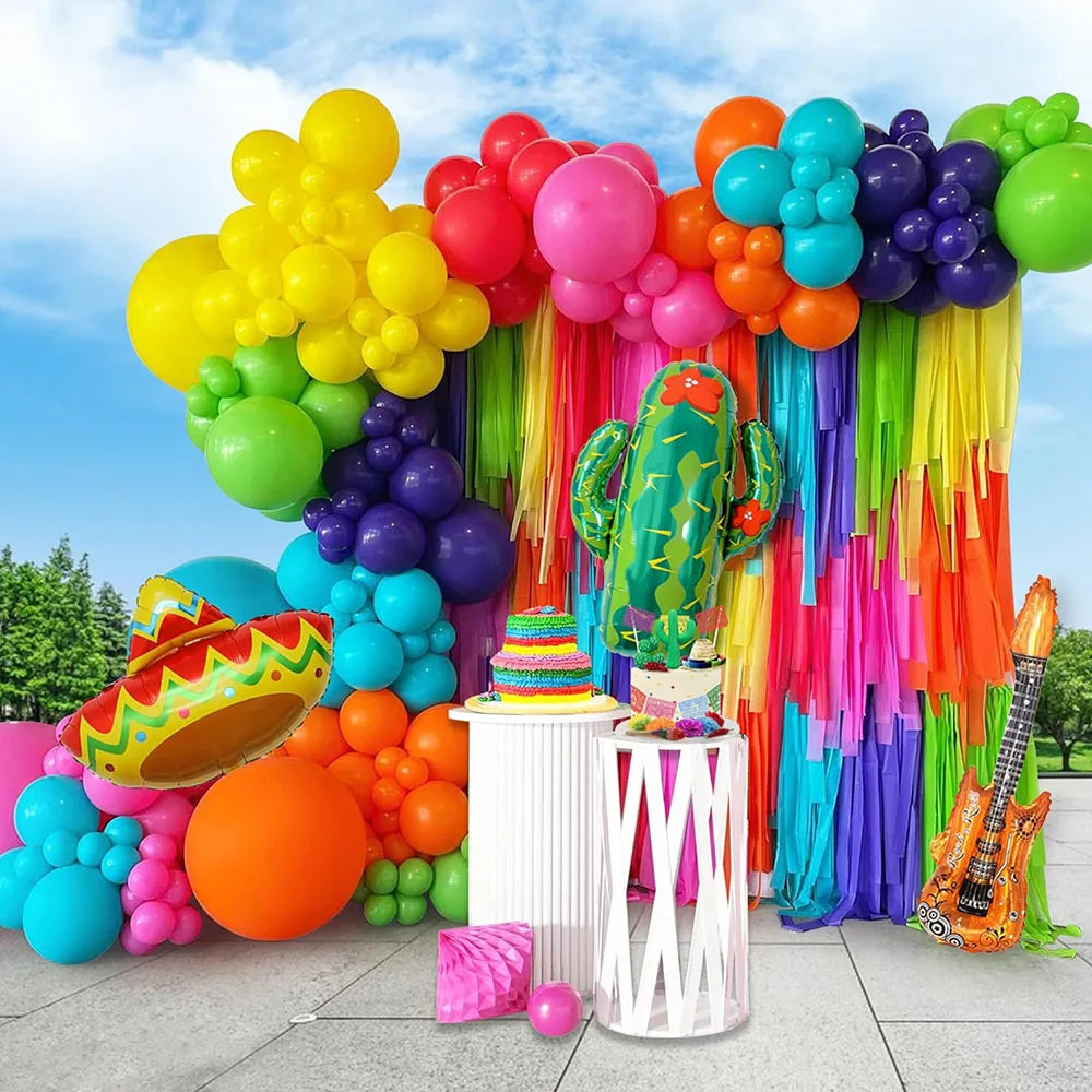 Kit de arco de guirlanda de balão adequado para torre de festa temática verão