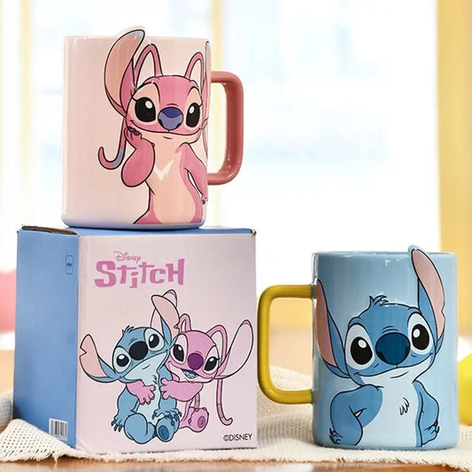 Kit 1 Canecas de plásticos Stitch e Angel para festas lembrancinhas - versatile