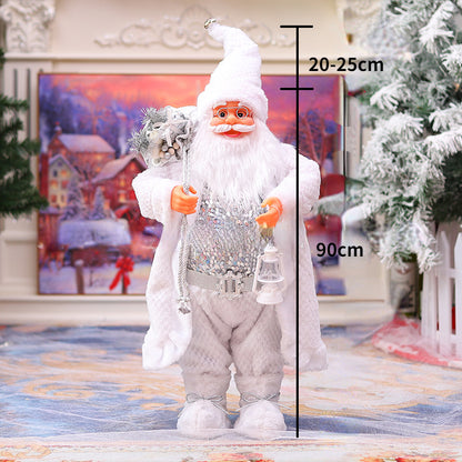 Papai Noel Grande Estatueta de Papai Noel Boneco de Papai Noel Estátua Ornamento Figura