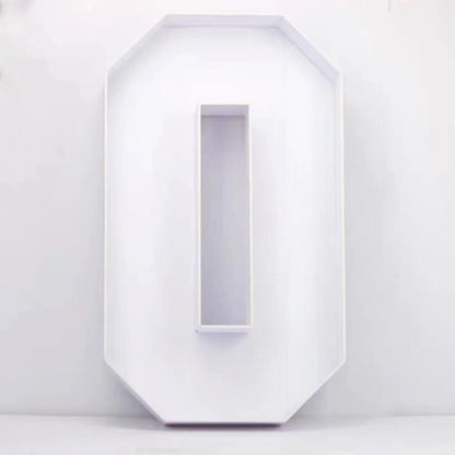 Letras Gigante Moldura para Balão com Números, Mosaico de Balões de 73 cm, Moldura