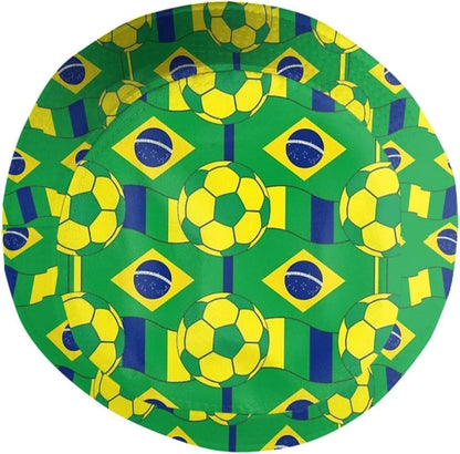 Chapéu Bucket Unissex com Estampa da Bandeira do Brasil, Estilo Pescador, Ideal Verão