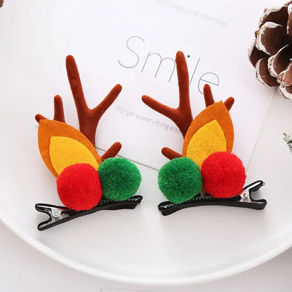 1 Par Grampos De Cabelo De Natal Grampo De Cabelo De Natal Acessórios