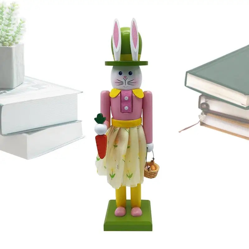 Quebra-nozes de Páscoa - Decoração de Natal Estátua de Coelho | Quebra-Nozes Coelho