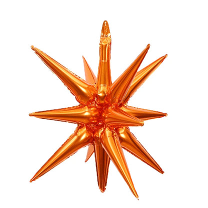 Kit 5 Balão Estrela 14 Pontas Grande 22 Polegadas 67cm. Balão Estrela