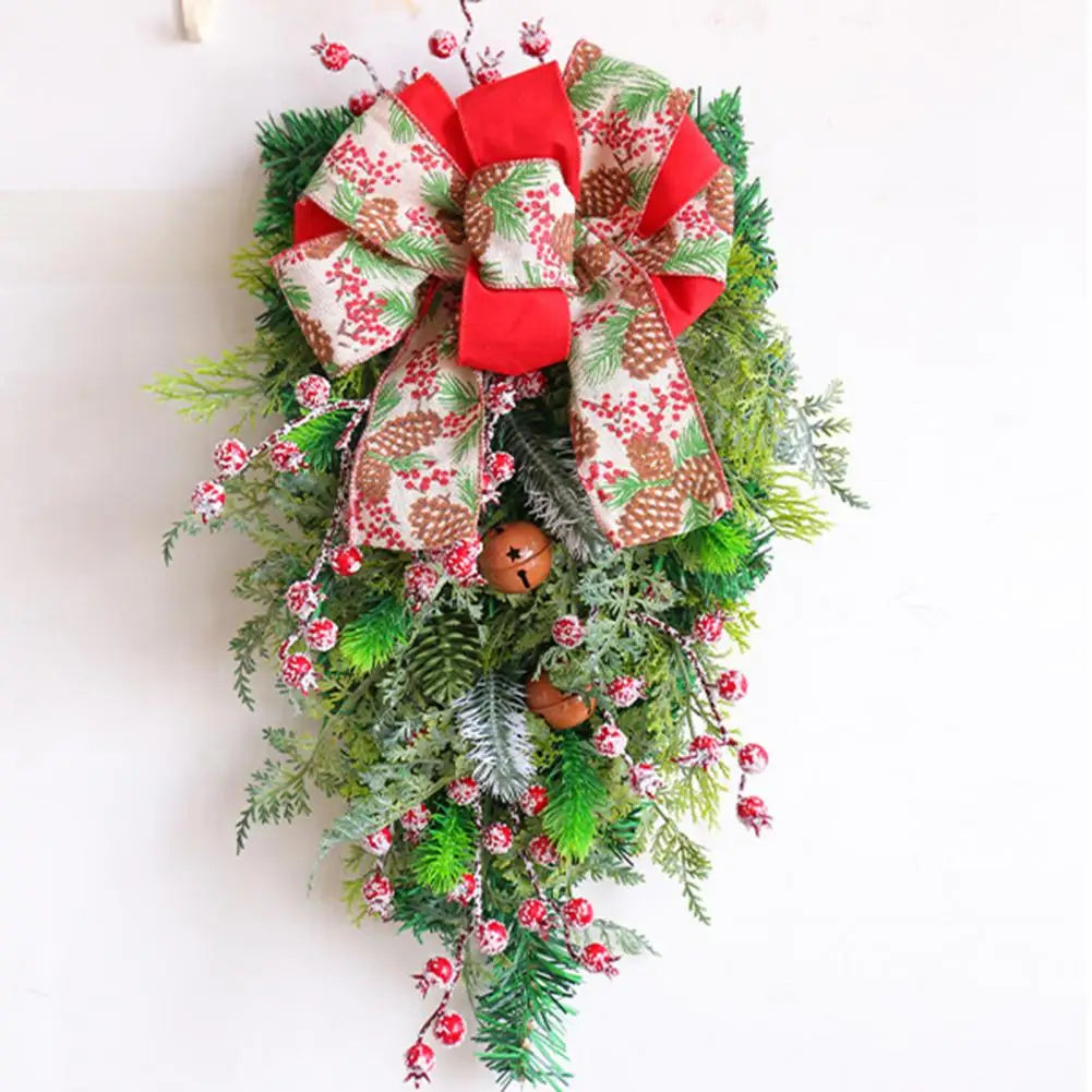 Guirlanda De Porta E Laços Enfeite De Natal