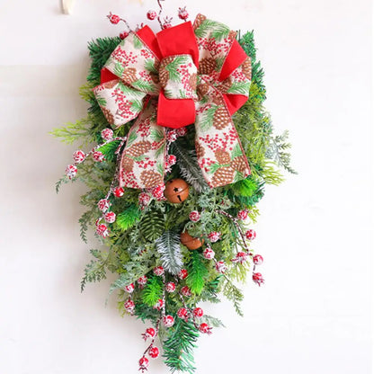 Guirlanda De Porta E Laços Enfeite De Natal